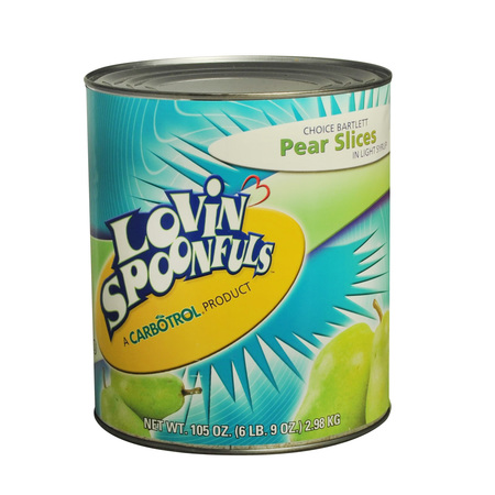 LOVIN SPOONFULS Lovin' Spoonfuls-Pear Slices Lt Syr #10, PK6 506310